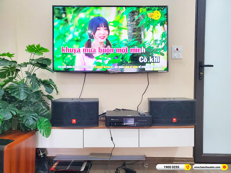 Lắp đặt dàn karaoke trị giá khoảng 20 triệu cho chị Thảo tại Hà Nội (JBL CV1852T, BKSound DKA 6500) 