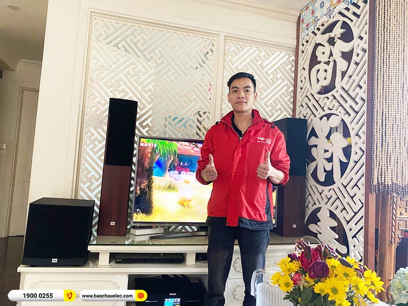 Lắp đặt dàn karaoke, nghe nhạc trị giá khoảng 30 triệu cho anh Quyền tại Hà Nội (JBL Stage A170, BKSound DKA 5500, JBL A100P) 