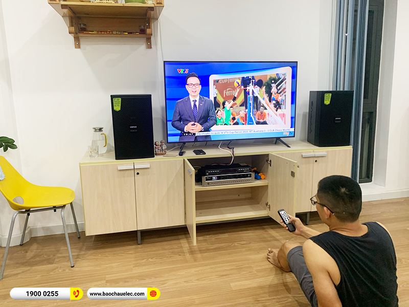 Lắp đặt dàn karaoke Domus 19tr cho anh Dương tại Hà Nội (Domus DP6100 Max, BKSound DP3600 New, U900 Plus X) 