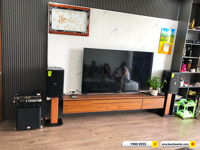Lắp đặt dàn karaoke Domus khoảng 30tr cho anh Thành tại Hà Nội (Domus DP6100 Max, VM420A, X6 Luxury, SW512B, UGX12 Gold) 