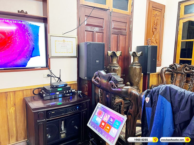 Lắp đặt dàn karaoke trị giá hơn 90 triệu cho chú Đào tại Hà Nội (Denon DN-712, VM840A, KX180A, BJ-W66 Plus, JBL VM300,…) 