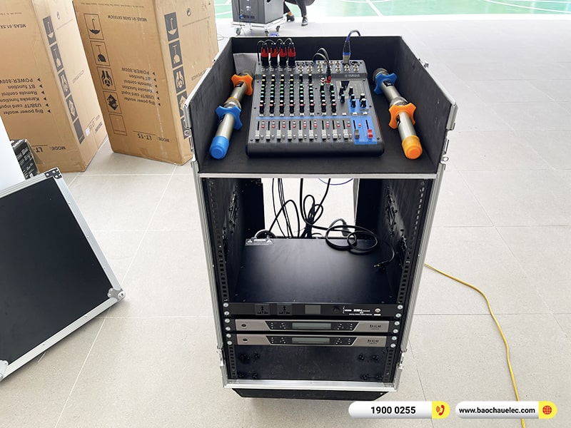 Lắp đặt dàn Line Array trị giá hơn 80 triệu cho Trường THCS Times School tại Hà Nội (Temeisheng LT-15, Yamaha MG12XU, UGX12, BKSound M8)
