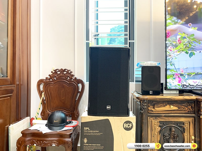 Lắp đặt dàn karaoke RCF hơn 130tr cho anh Hưng tại Hà Nội (RCF CMAX 4112, IPS 2.5K, KX180A, 705ASII, JBL VM300)