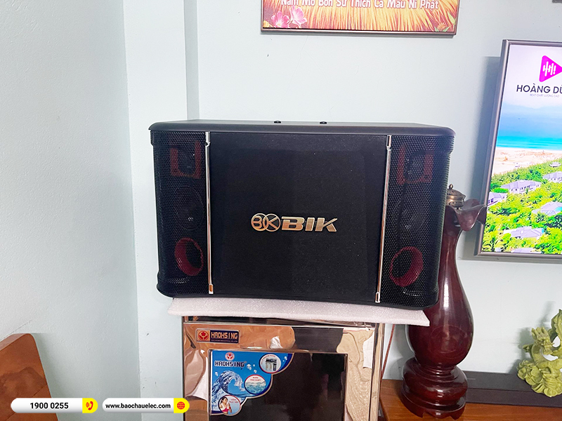 Lắp đặt dàn karaoke trị giá hơn 20 triệu cho anh Lưu tại Hà Nội (BIK BJ-S968, BKSound DKA 8500) 