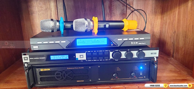 Lắp đặt dàn karaoke trị giá gần 40 triệu cho anh Tùng tại Hà Nội (Domus DP6120 Max, VM620A, KX180A, SW512-C, U900 Plus X)