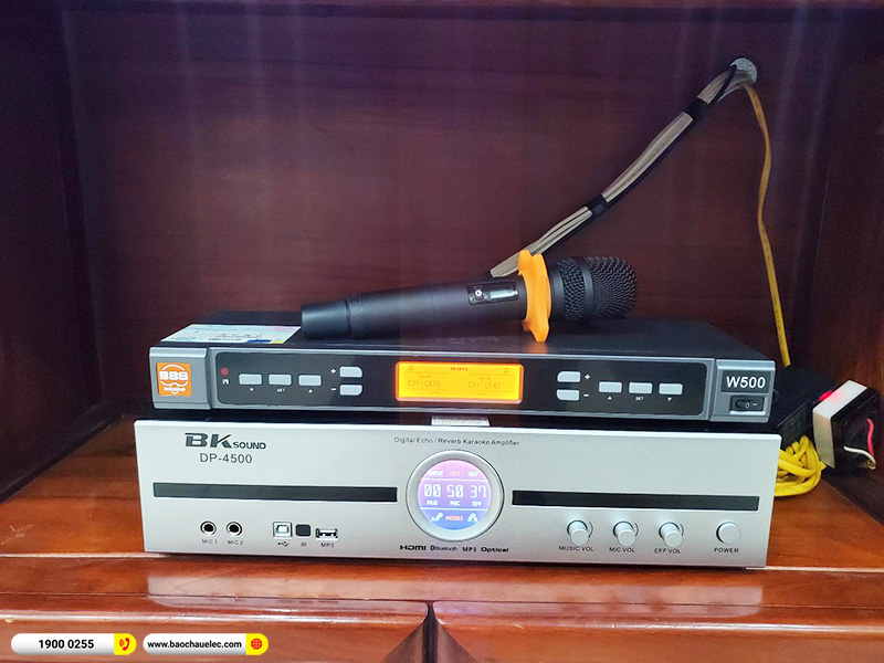 Lắp đặt dàn karaoke trị giá gần 40 triệu cho anh Hoàng tại Hà Nội (Domus DP6100 Max, BJ-S886II, BKSound DP4500, SW612B, BBS W500) 