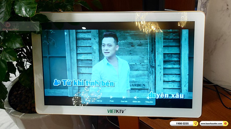 Lắp đặt dàn karaoke, loa Bose di động trị giá khoảng 130 triệu cho anh Sơn tại Hà Nội (Bose L1 Pro8, Mixer Bose T8S, VM300, K-Plus 6TB, Màn 22 inch) 