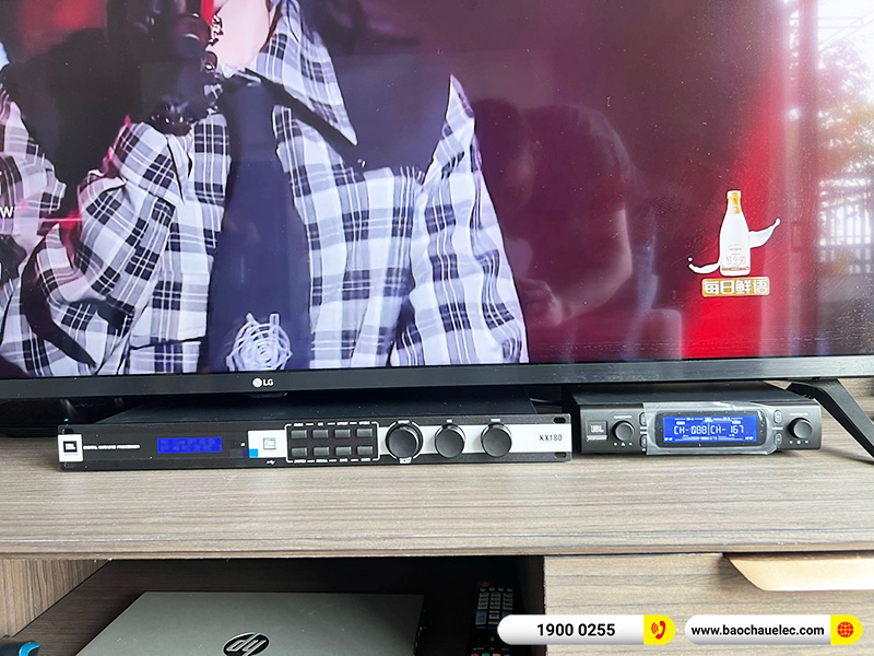 Lắp đặt dàn karaoke di động JBL 51tr cho anh Tài tại Hà Nội (JBL PRX One, JBL KX180A, JBL VM300)