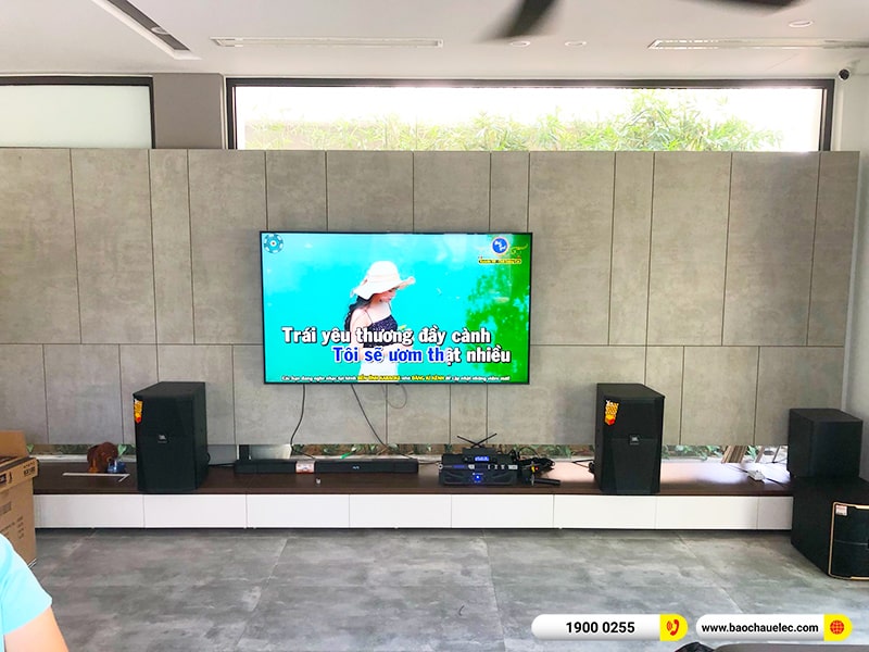 Lắp đặt dàn karaoke JBL 71tr cho anh Tuấn Anh tại Hà Nội (JBL XS12, Crown Xli2500, KX180A, Pasion 12SP, VM300)