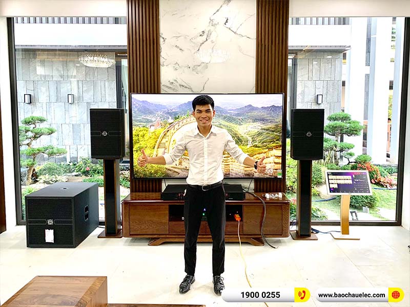 Lắp đặt dàn karaoke Wharfedale hơn 127tr cho anh Quang tại Hà Nội