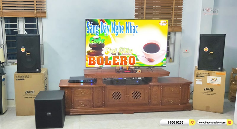 Lắp đặt d&agrave;n karaoke trị gi&aacute; gần 70 triệu cho ch&uacute; Ng&acirc;n tại H&agrave; Nội (BMB CSS 1212SE,  VM840A, KX180A, BJ-W35, BJ-U600, BKSound M8) 