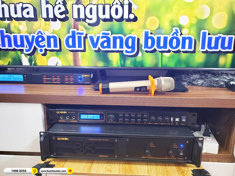 Lắp đặt dàn karaoke trị giá hơn 40 triệu cho anh Hải tại Hà Nội (BIK BSP 412II, VM620A, BPR-8500, SW612B, BIK BJ-U550) 