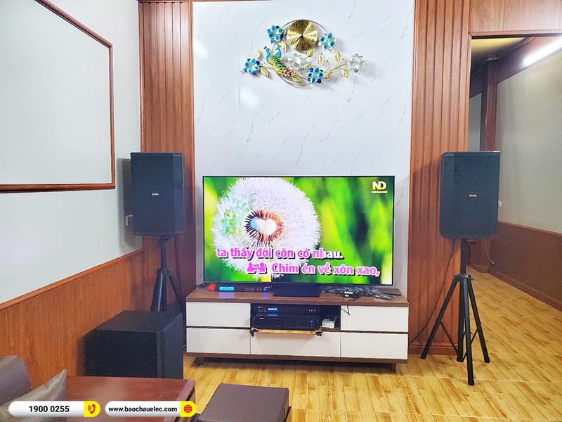 Lắp đặt dàn karaoke trị giá hơn 40 triệu cho anh Hải tại Hà Nội (BIK BSP 412II, VM620A, BPR-8500, SW612B, BIK BJ-U550) 