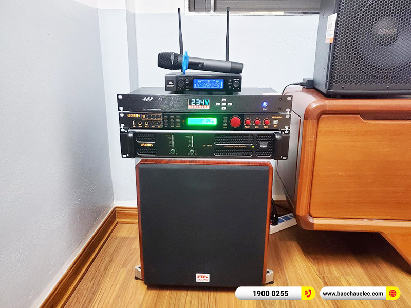 Lắp đặt dàn karaoke BMB 50tr cho anh Hùng tại Hà Nội (BMB 1210SE, CA-J602, BPR-5600, SW512C, VM200, AAP P8)