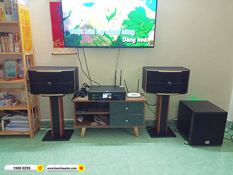Lắp đặt dàn karaoke trị giá gần 30 triệu cho anh Dương tại Hà Nội (JBL Pasion 10, BKSound DKA 6500, SW512B) 