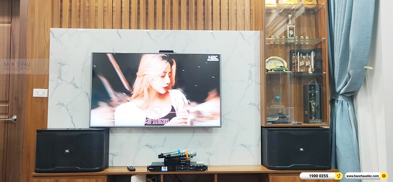 Lắp đặt dàn karaoke trị giá hơn 20 triệu cho anh Kiên tại Hà Nội (JBL RM210, BKSound DSP-9000 Plus, BIK BJ-U100) 