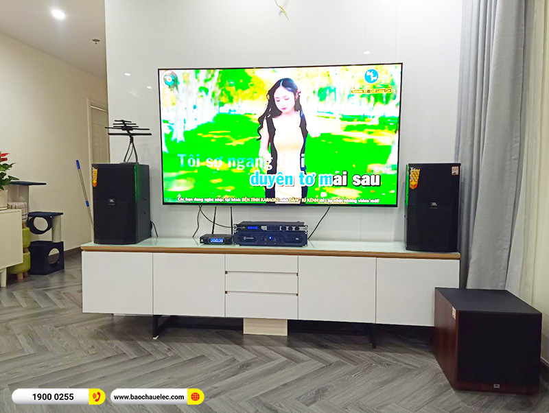 Lắp đặt dàn karaoke JBL 60tr cho anh Tùng tại Hà Nội (JBL XS10, Crown T5, KX180A, JBL A120P, JBL VM300) 