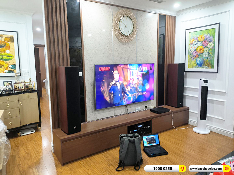 Lắp đặt dàn nghe nhạc, karaoke trị giá hơn 70 triệu cho anh Hải tại Hà Nội (JBL Studio 680, PMA-900HNE, KX180A, JBL VM300) 