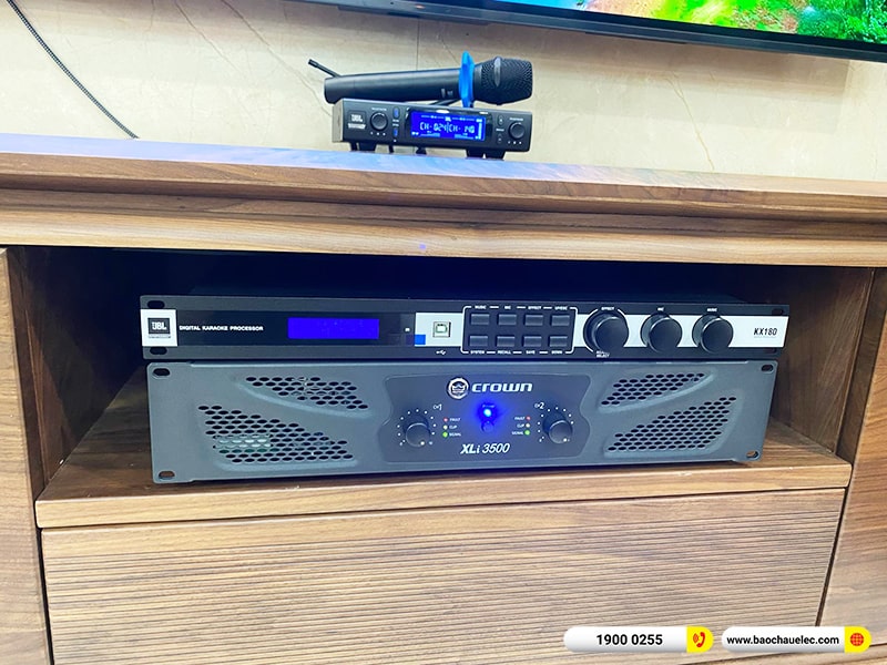 Lắp đặt dàn karaoke trị giá hơn 70tr cho anh Phong tại Hà Nội (JBL Pasion 12, Xli3500, KX180A, Pasion 12SP, VM300, BKSound M8)