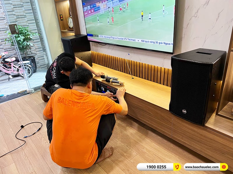 Lắp đặt dàn karaoke trị giá khoảng 115 triệu cho anh Tính tại Hà Nội (RCF CMAX 4110, IPS 2700, KX180A, 702ASII, BBS S290D)