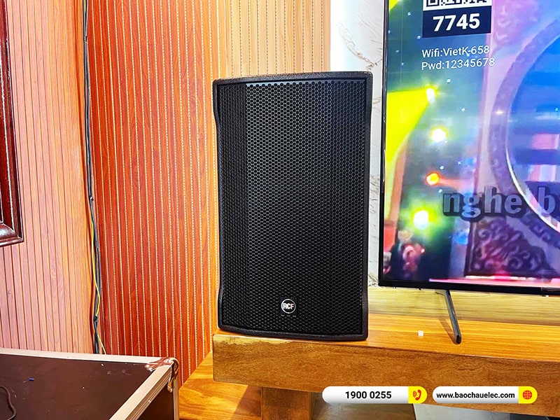 Lắp đặt dàn karaoke trị giá hơn 200 triệu cho anh Tùng tại Hà Nội (RCF CMAX 4112, STD 13002, TD10004, KX180A, S8015LP, VM300, 4K Plus 6TB, Màn 22 inch) 