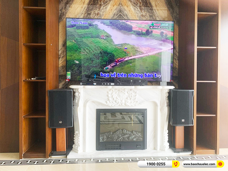 Lắp đặt dàn karaoke trị giá hơn 80 triệu cho chị Thủy tại Hà Nội (RCF CMAX 4110, RCF IPS 2700, KX180A, JBL VM300) 