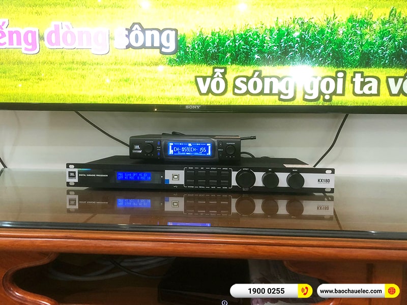 Lắp đặt dàn karaoke, loa Bose di động trị giá khoảng 90 triệu cho chị Hằng tại Hà Nội (Bose L1 Pro8, JBL KX180A,JBL VM300)