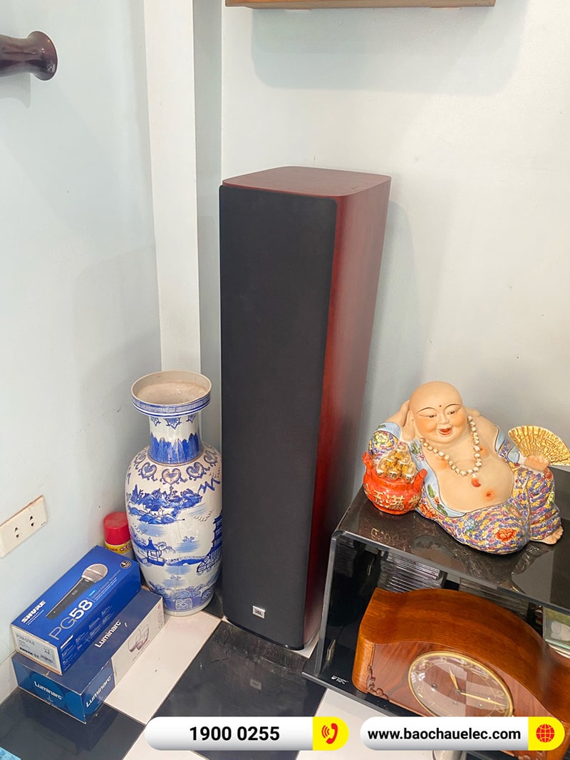 Lắp đặt bộ loa nghe nhạc JBL Studio 680 hơn 31tr cho anh Điền tại Hà Nội
