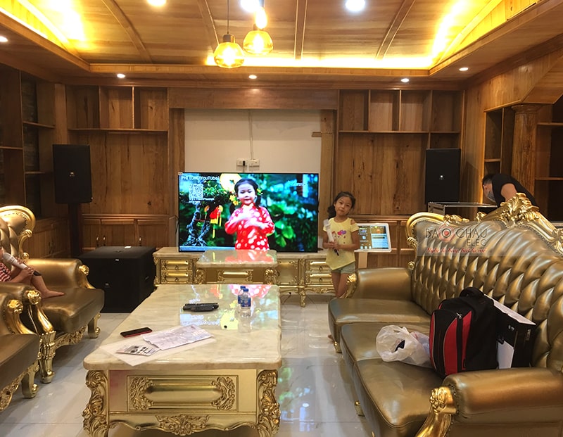 Dàn karaoke gia đình cao cấp của anh Thanh ở Vinhome h11