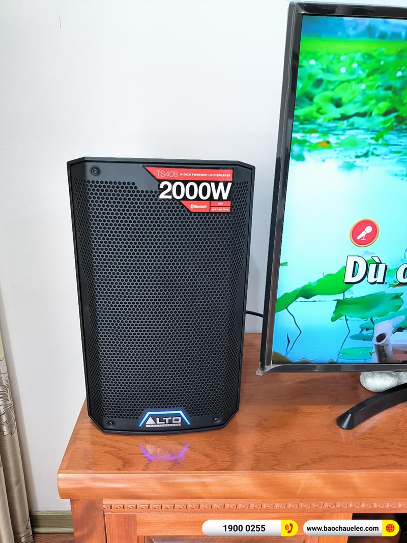 Lắp đặt dàn karaoke trị giá gần 20 triệu cho chị Ngà tại Hà Nội (Alto TS408, BKSound DSP-9000 Plus, U900 Plus X)