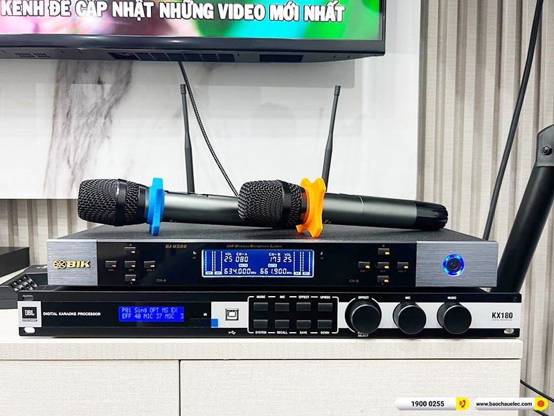 Lắp đặt dàn karaoke trị giá hơn 60 triệu cho anh Linh tại Hà Nội (JBL PRX 412M, VM620A, KX180A, Klipsch R120SW, BIK BJ-U500) 