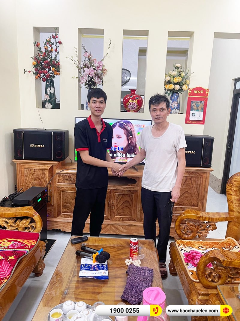 Lắp đặt dàn karaoke trị giá gần 40 triệu cho anh Toàn tại Tuyên Quang (BIK BJ-S968, VM420A, BPR-5600, BJ-W25A, BJ-U500) 