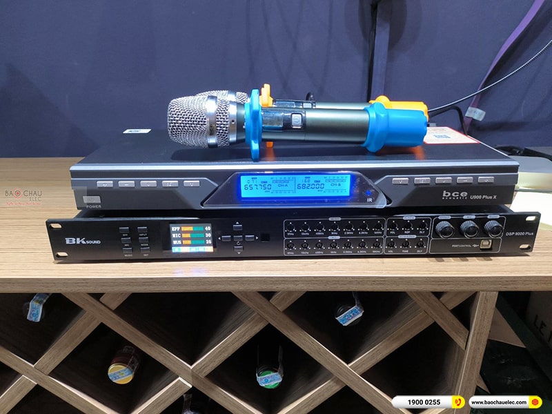 Lắp đặt dàn karaoke trị giá khoảng 20 triệu cho anh Tuấn tại Hà Nội (Alto TX310, BKSound DSP-9000 Plus, BCE U900 Plus X)