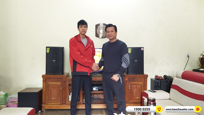 Lắp đặt dàn karaoke trị giá gần 30 triệu cho chị Linh tại Thái Nguyên (Domus DP6120 Max, BKSound DKA 8500, SW512C) 