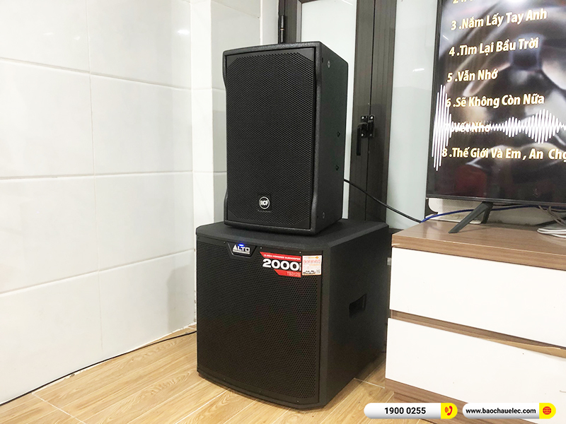 Lắp đặt dàn karaoke trị giá hơn 60 triệu cho chị Phương tại Hà Nội (RCF EMAX 3110 MK2, VM620A, BPR-8500, TS312S, UGX12 Gold) 