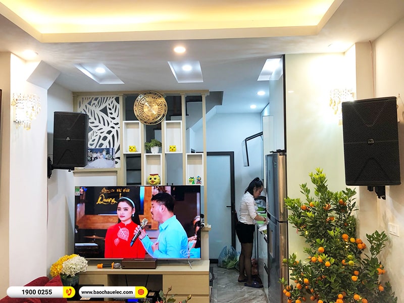 Lắp đặt dàn karaoke trị giá hơn 30 triệu cho chị Thanh tại Hà Nội (Alto AT1000II, VM620A, BPR-8500, SW312B, U900 Plus X) 