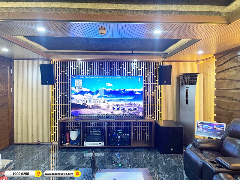 Lắp đặt dàn karaoke trị giá hơn 180 triệu cho chú Cường tại Hà Nội (RCF CMAX 4110, IPS 2700, IPS 5.0K, KX180A, S8018II, VM300,…) 
