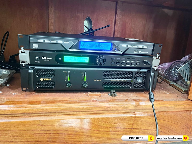 Lắp đặt dàn karaoke BIK hơn 36tr cho chú Lại tại Ninh Bình (BIK BSP 412II, CA-J602, KP500, SW612C, U900 Plus X)
