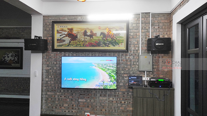 Lắp đặt dàn karaoke gia đình anh Đức tại Hà Nội