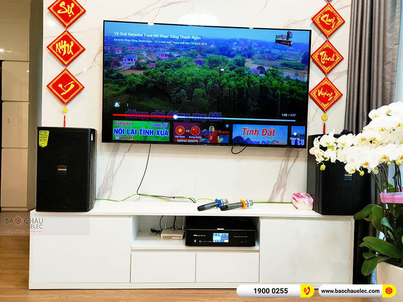 Lắp đặt dàn karaoke gia đình chị Linh tại Hà Nội