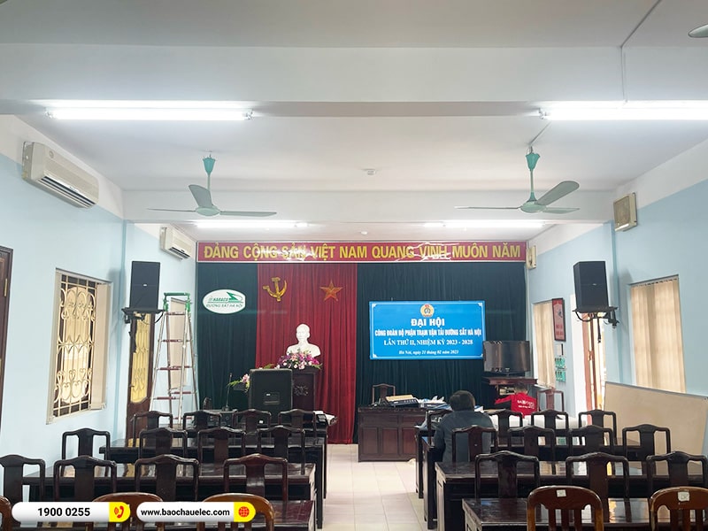 Lắp đặt dàn âm thanh hội trường cho Công ty Đường sắt Hà Nội 