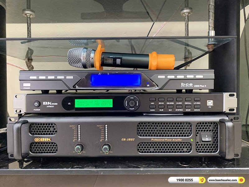 Lắp đặt dàn karaoke JBL hơn 46tr cho anh Ba tại Hà Nội (JBL XS12, BIK CA-J802, BKSound KP500, U900 Plus X) 