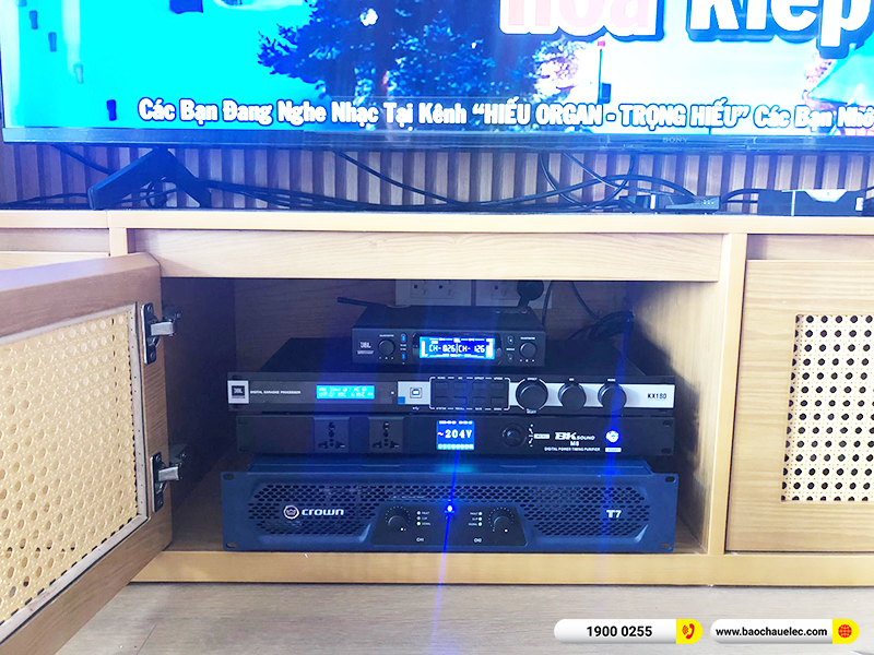 Lắp đặt dàn karaoke trị giá hơn 80 triệu cho anh Huy tại Hà Nội (JBL KP4012 G2, Crown T7, KX180A, Pasion 12SP, VM300, BKSound M8) 