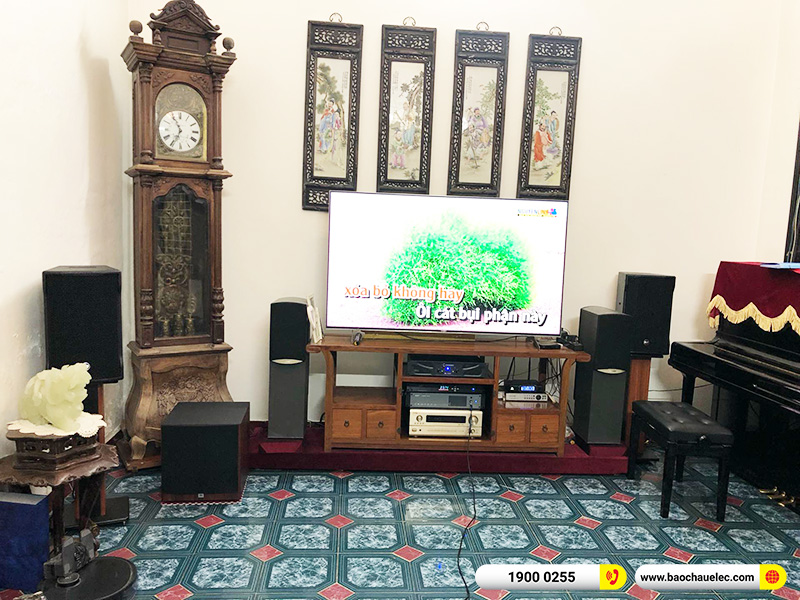 Lắp đặt dàn karaoke RCF hơn 88tr cho cô Kim Anh tại Hà Nội (RCF CMAX 4110, Xli2500, K9900II Luxury, A120P, AAP P8)