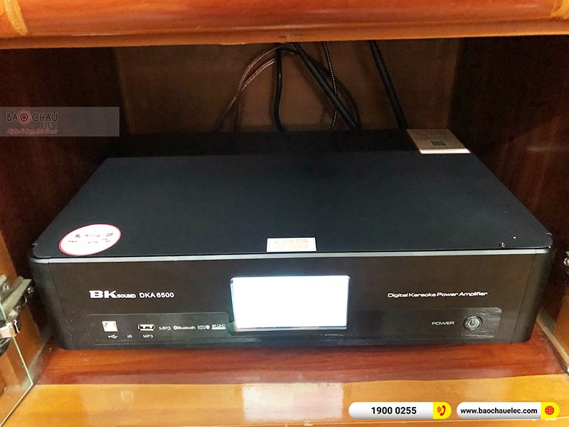 Lắp đặt d&agrave;n karaoke trị gi&aacute; hơn 20 triệu cho chị Hằng tại Quảng Ninh (Domus DP6100, BKSound DKA 6500, BKSound SW612B)  