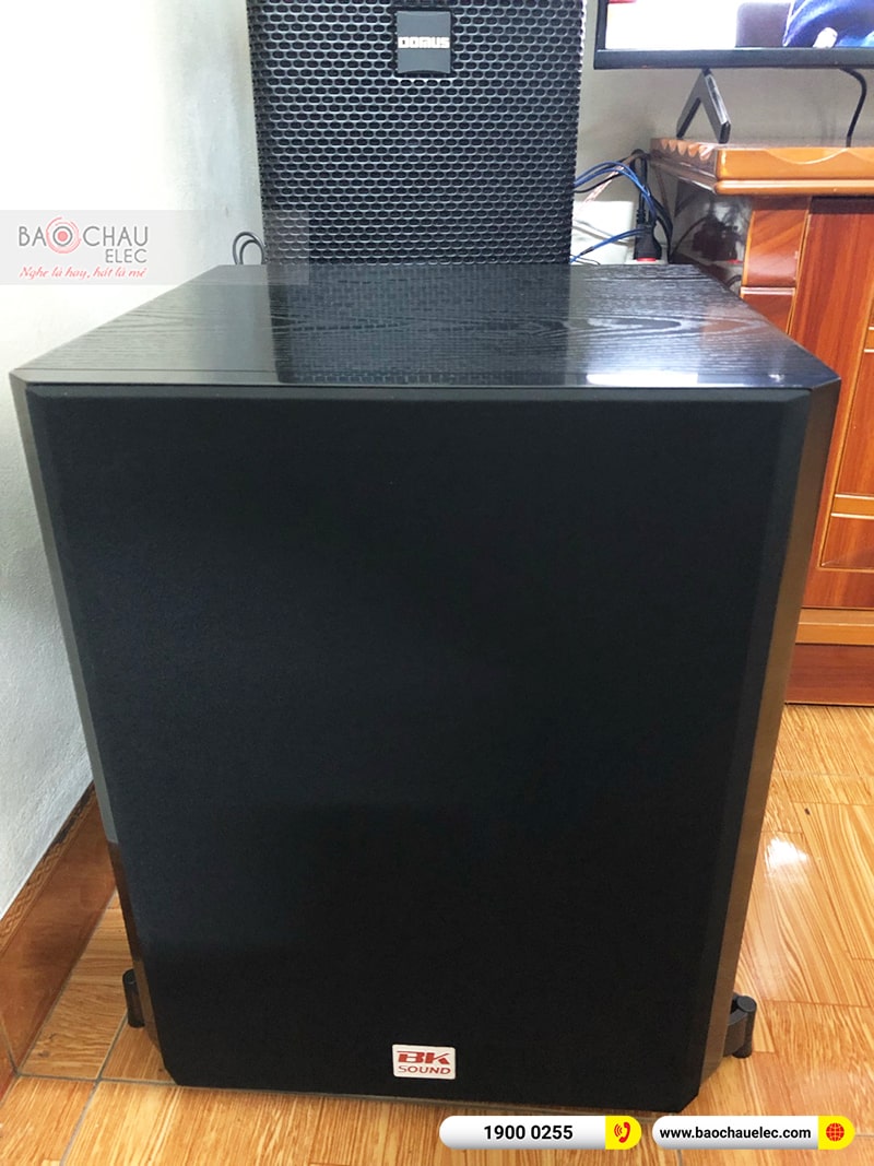 Lắp đặt d&agrave;n karaoke trị gi&aacute; hơn 20 triệu cho chị Hằng tại Quảng Ninh (Domus DP6100, BKSound DKA 6500, BKSound SW612B)  