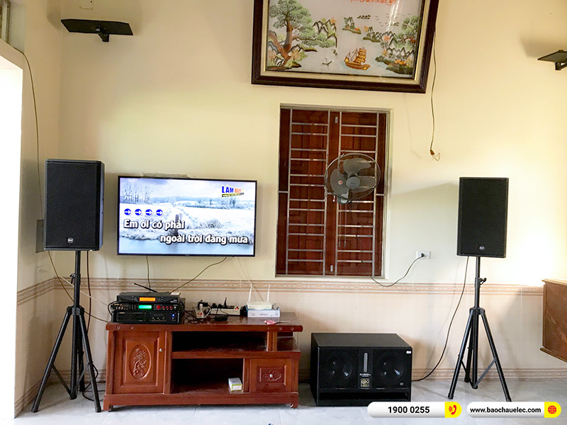 Lắp đặt dàn karaoke trị giá hơn 60 triệu cho anh Cường tại Hà Nam (RCF X-MAX 12, VM830A, BPR-5600, BJ-W66 Plus, UGX12 Plus) 