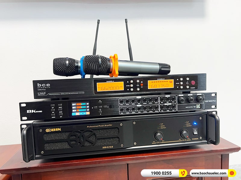 Lắp đặt dàn karaoke trị giá hơn 20 triệu cho anh Nhất tại Hà Nam (BIK BJ-S668, VM420A, DSP-9000 Plus, SW512C, U900 Plus Ver 2) 