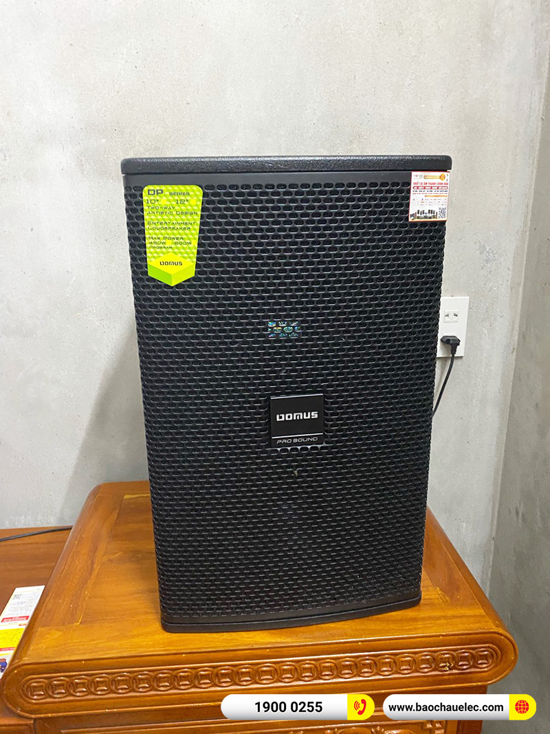 Lắp đặt dàn karaoke Domus 32tr cho anh Tùng tại Hà Nam (Domus DP6120 Max, VM620A, DSP-9000 Plus, SW715, U900 Plus X)