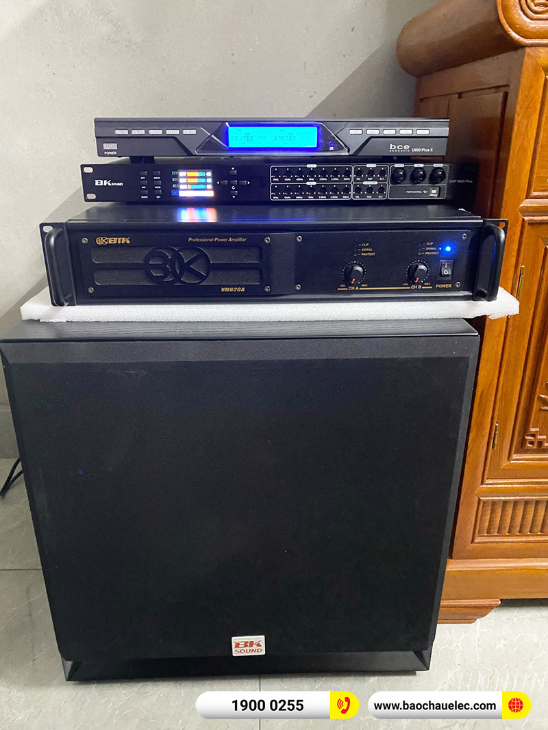 Lắp đặt dàn karaoke Domus 32tr cho anh Tùng tại Hà Nam (Domus DP6120 Max, VM620A, DSP-9000 Plus, SW715, U900 Plus X)